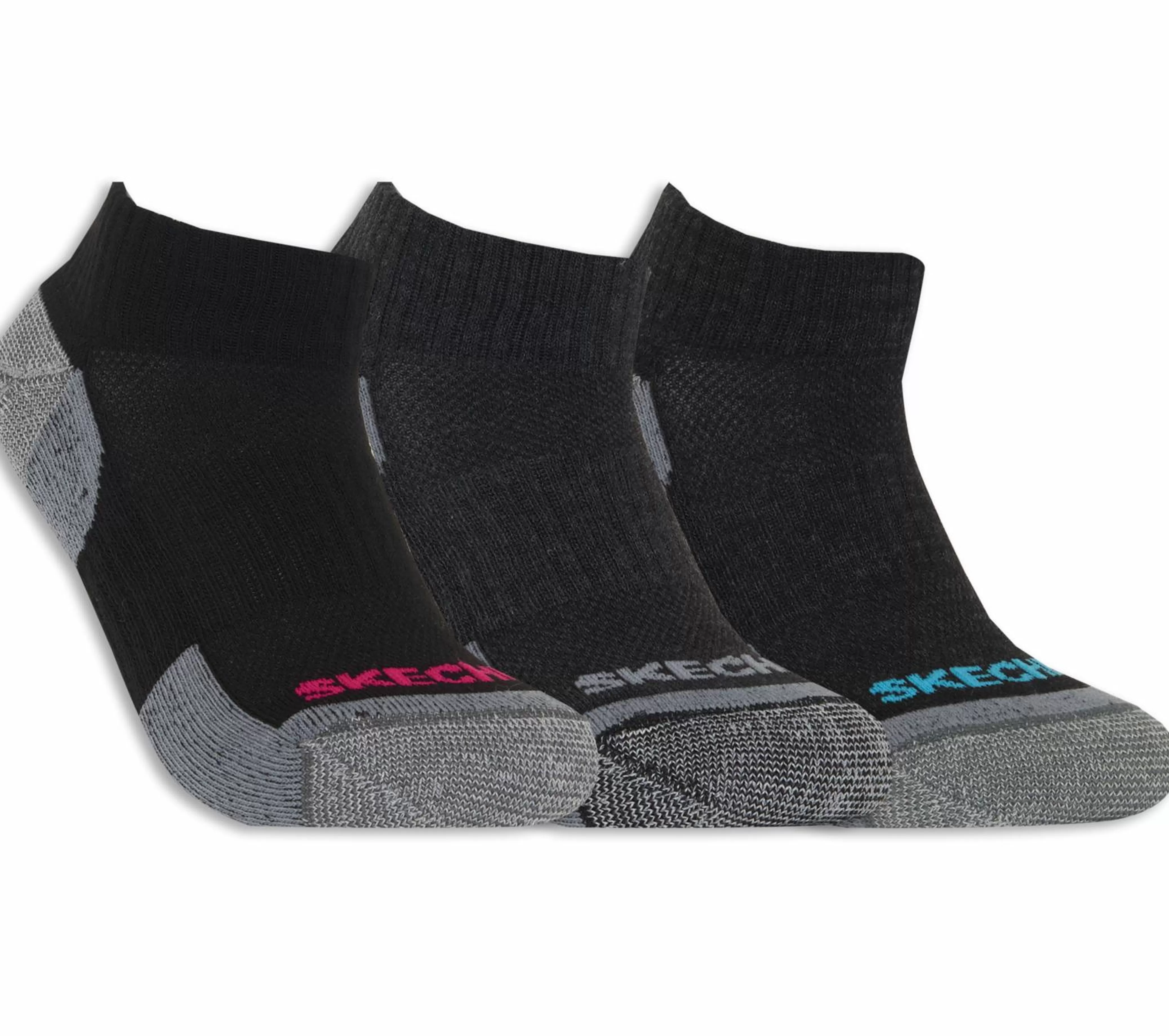 3 Pack Half Terry Quarter Work Socks*SKECHERS Discount