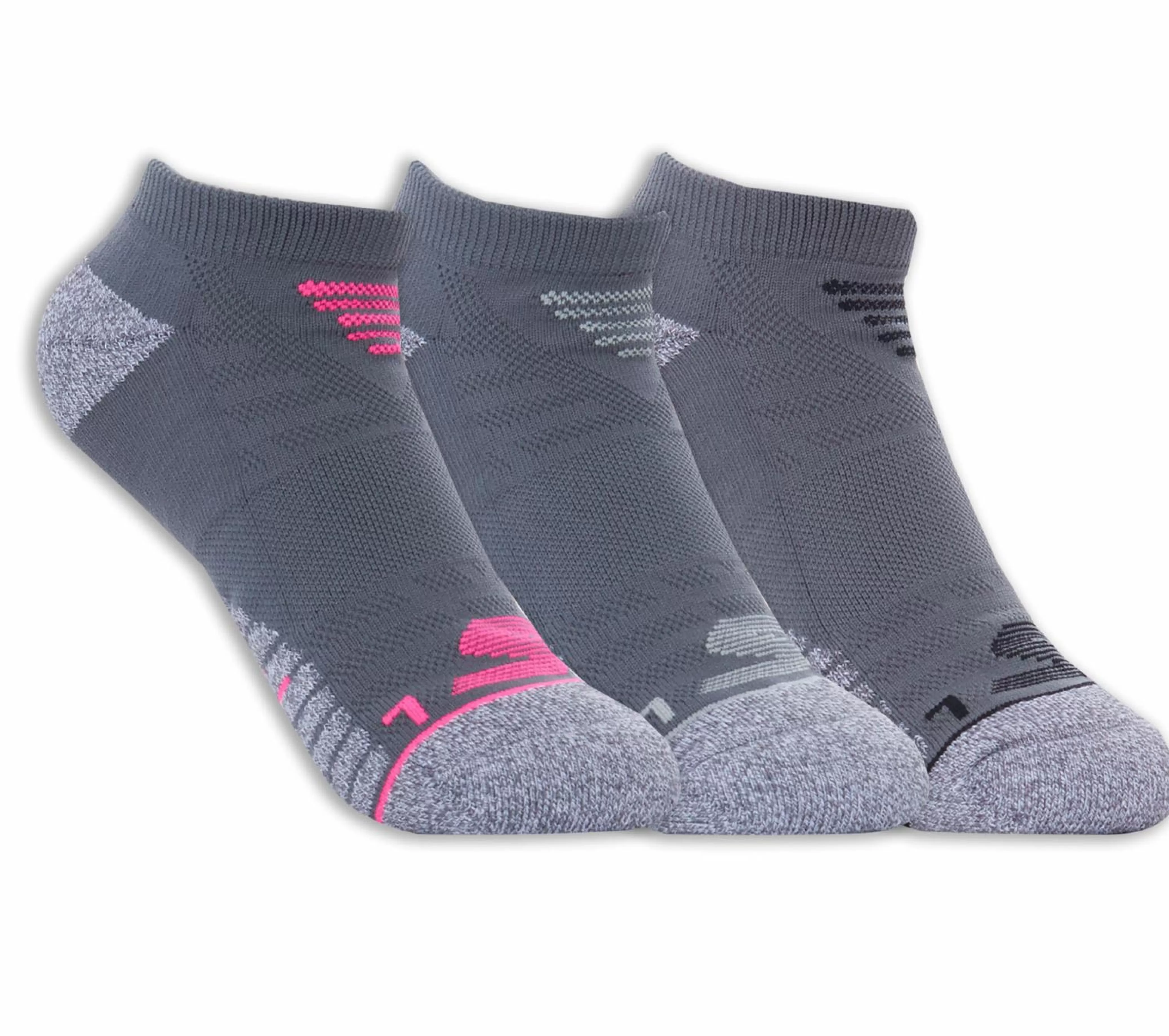 3 Pack No Show Microfiber Socks*SKECHERS Outlet