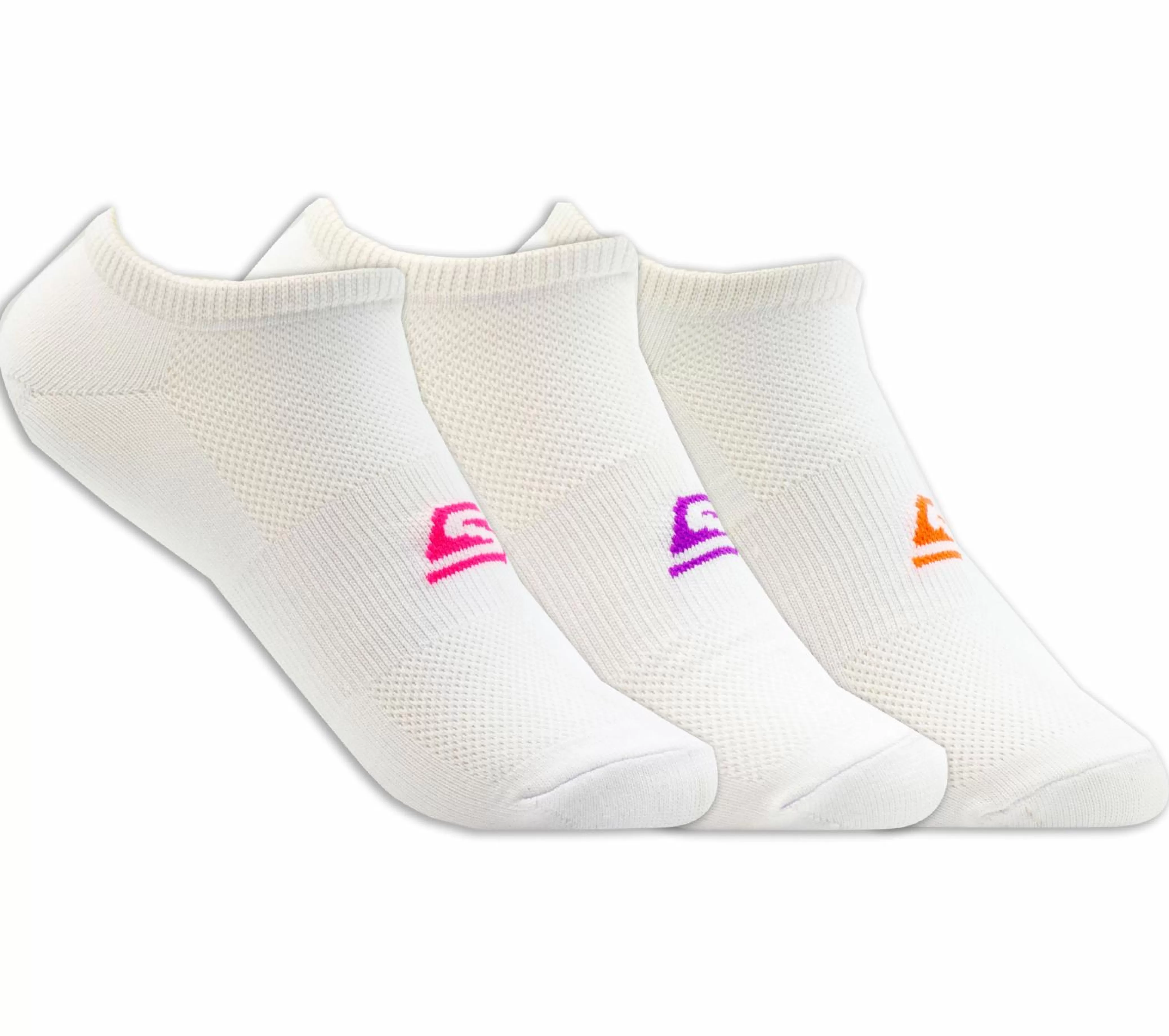 3 Pack No Show Stretch Socks*SKECHERS Fashion