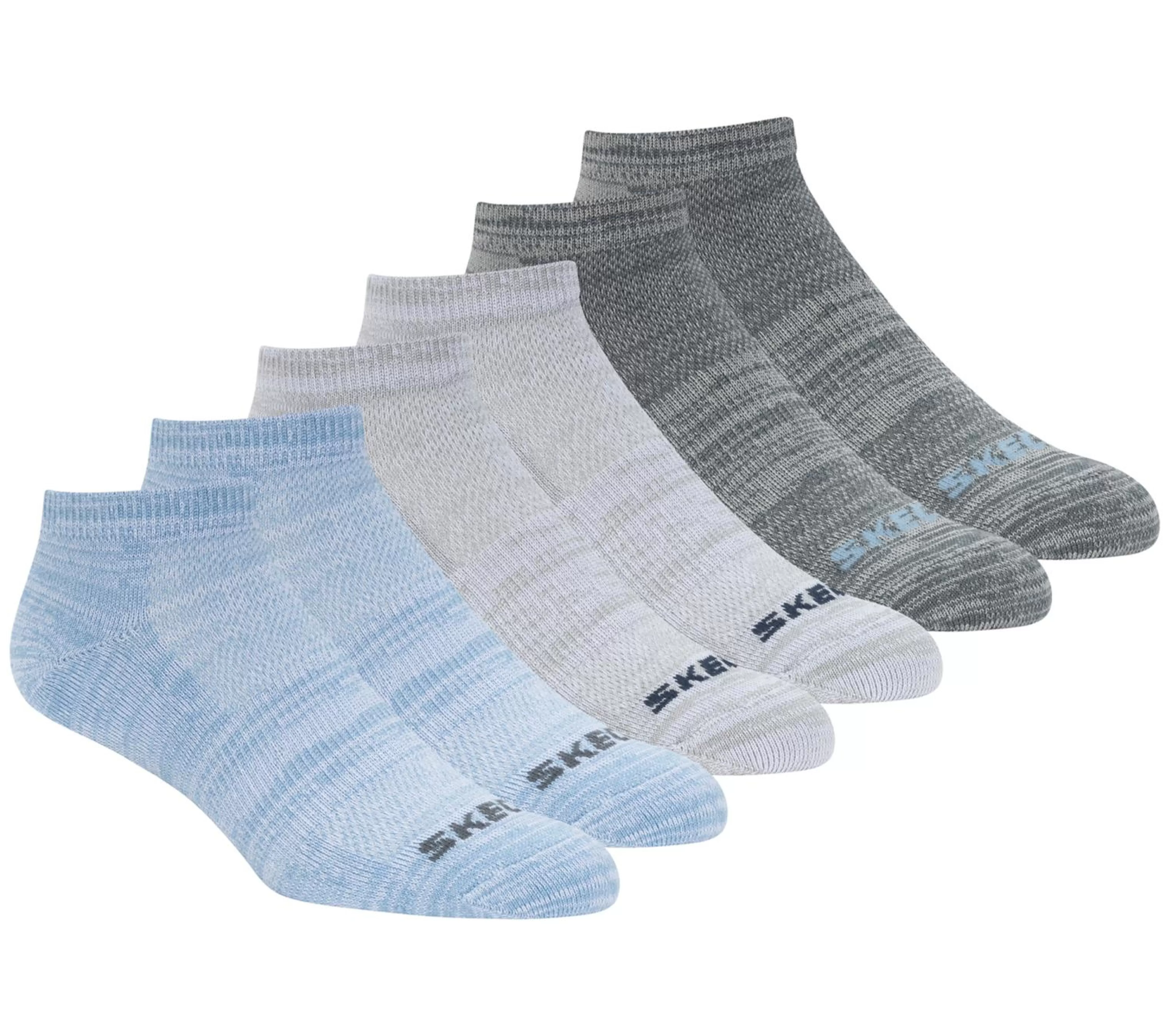 6 Pack Low Cut Non Terry Socks*SKECHERS Discount