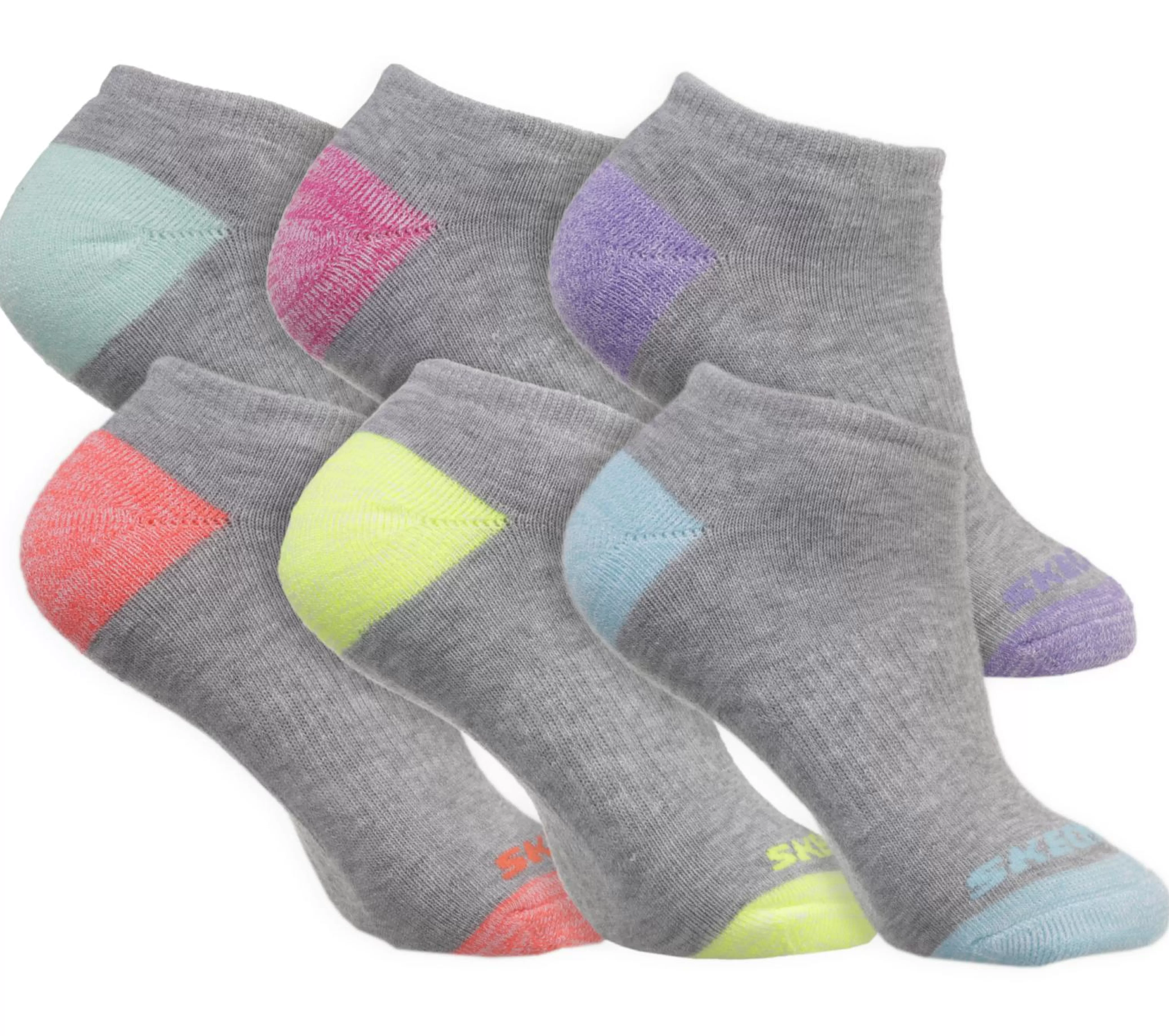 6 Pack Low Cut Walking Socks*SKECHERS Cheap