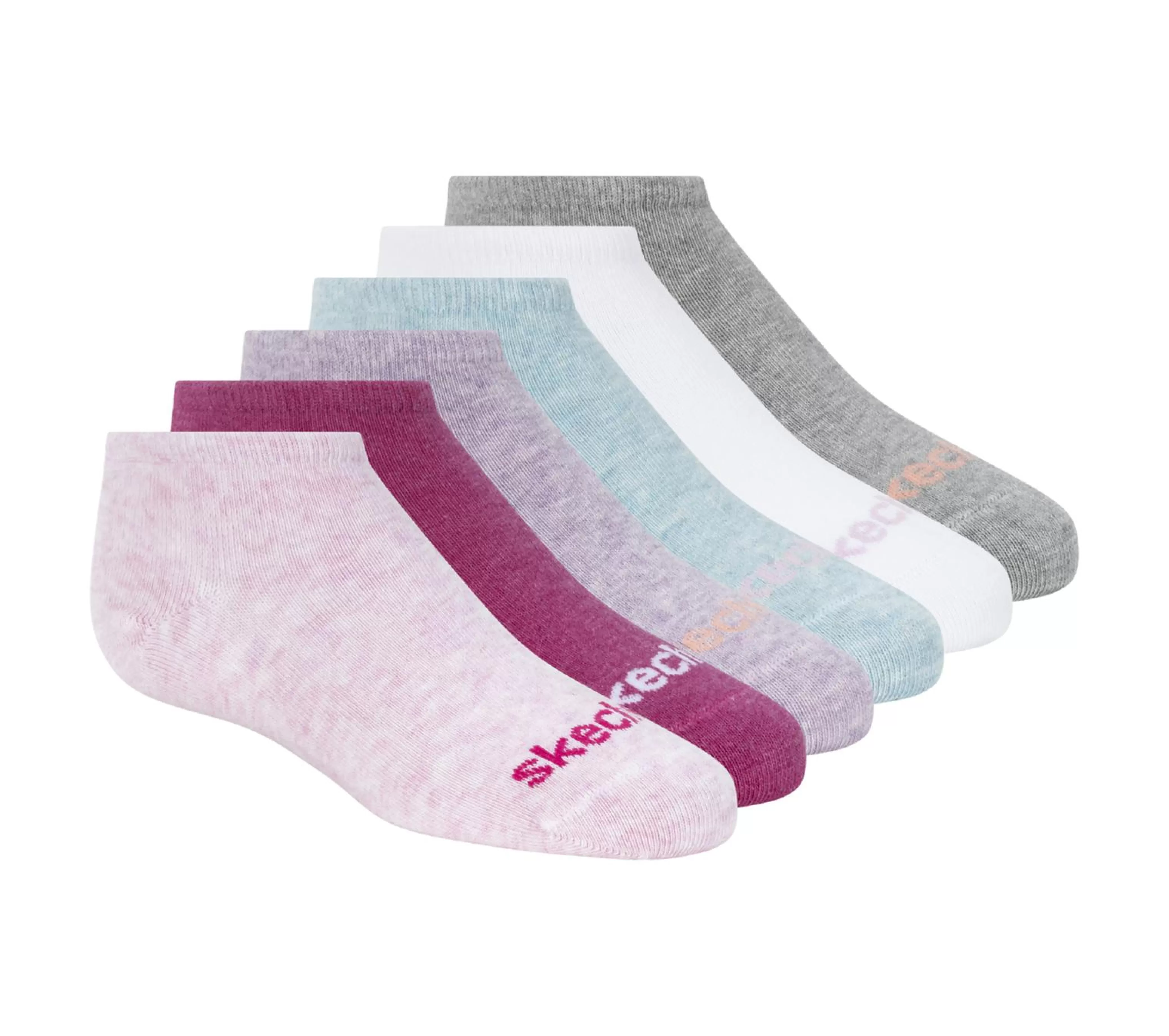 6 Pack No Show Cotton Socks*SKECHERS Shop