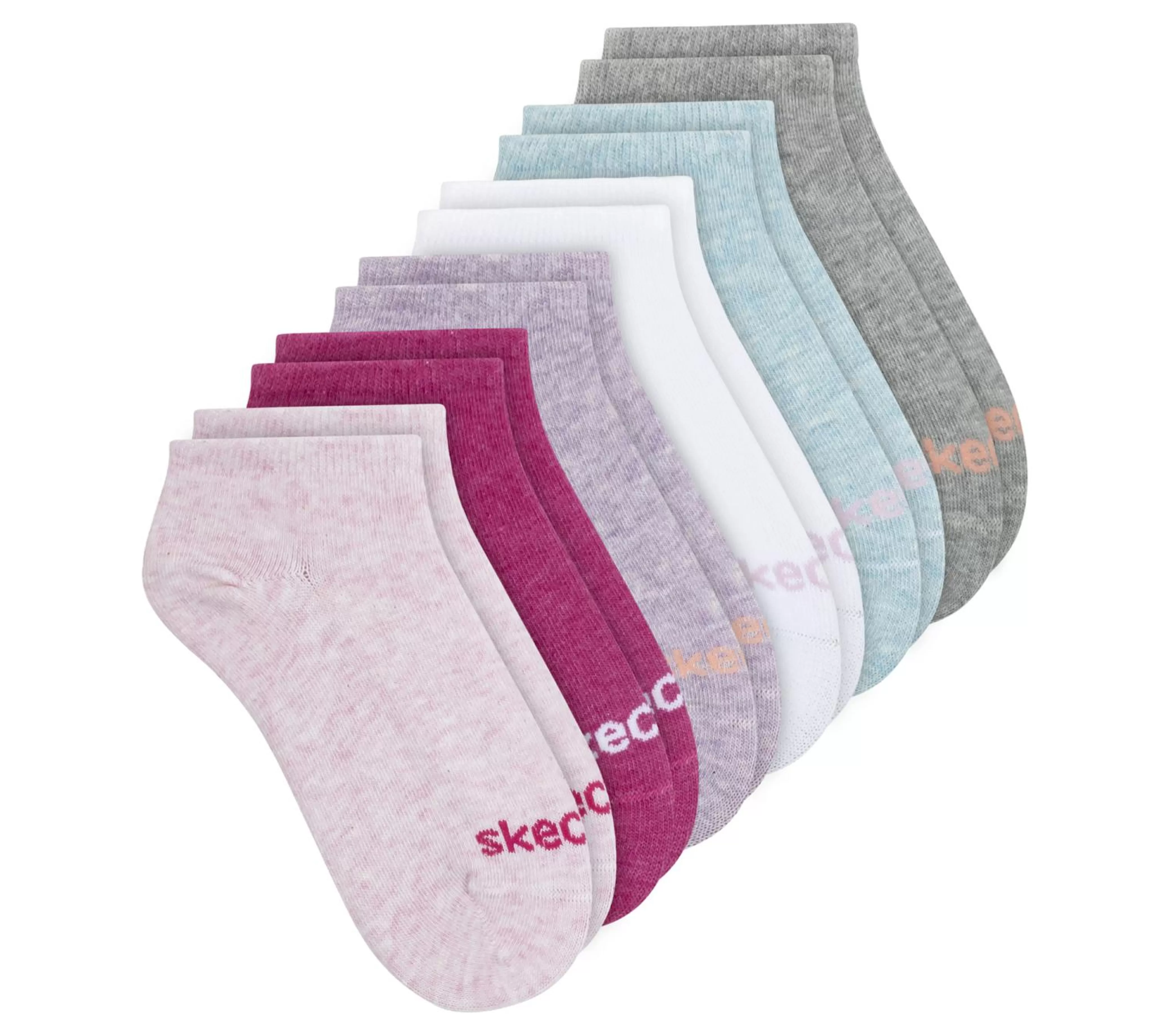 6 Pack No Show Cotton Socks*SKECHERS Shop