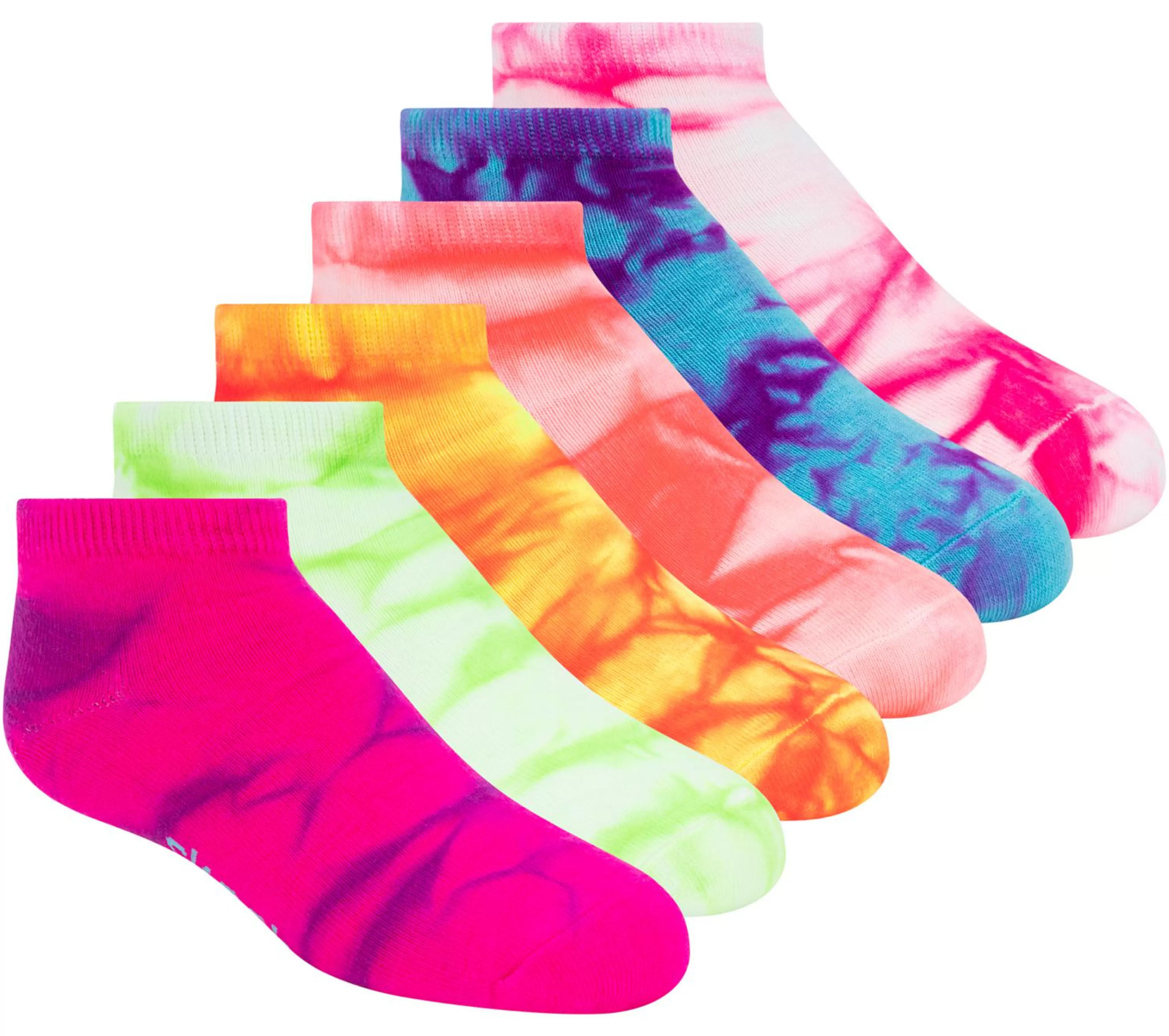 6 Pack Tie Dye Sport Fashion Socks*SKECHERS Shop