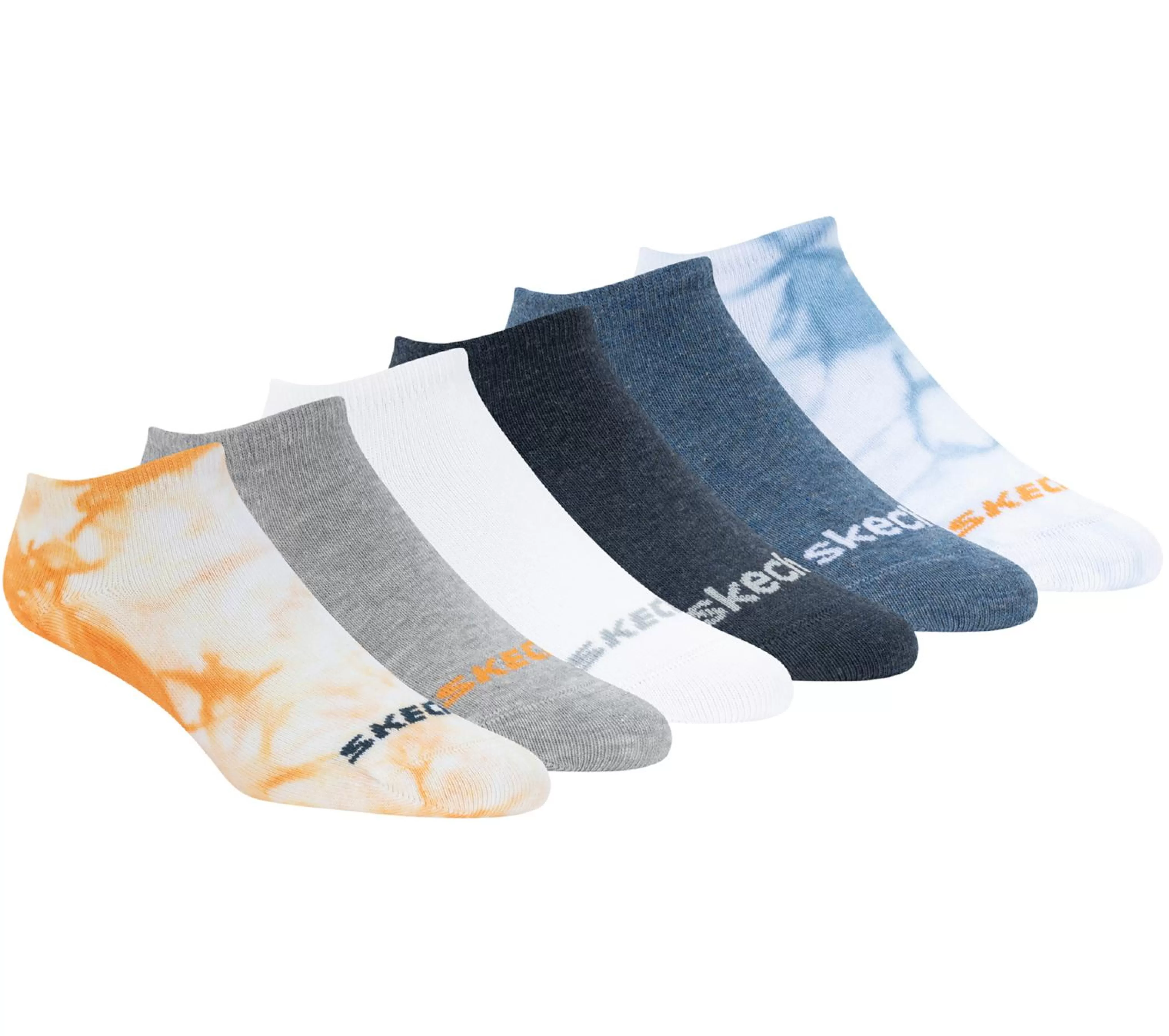 Cotton Tie-Dye No-Show Socks - 6 Pack*SKECHERS Online