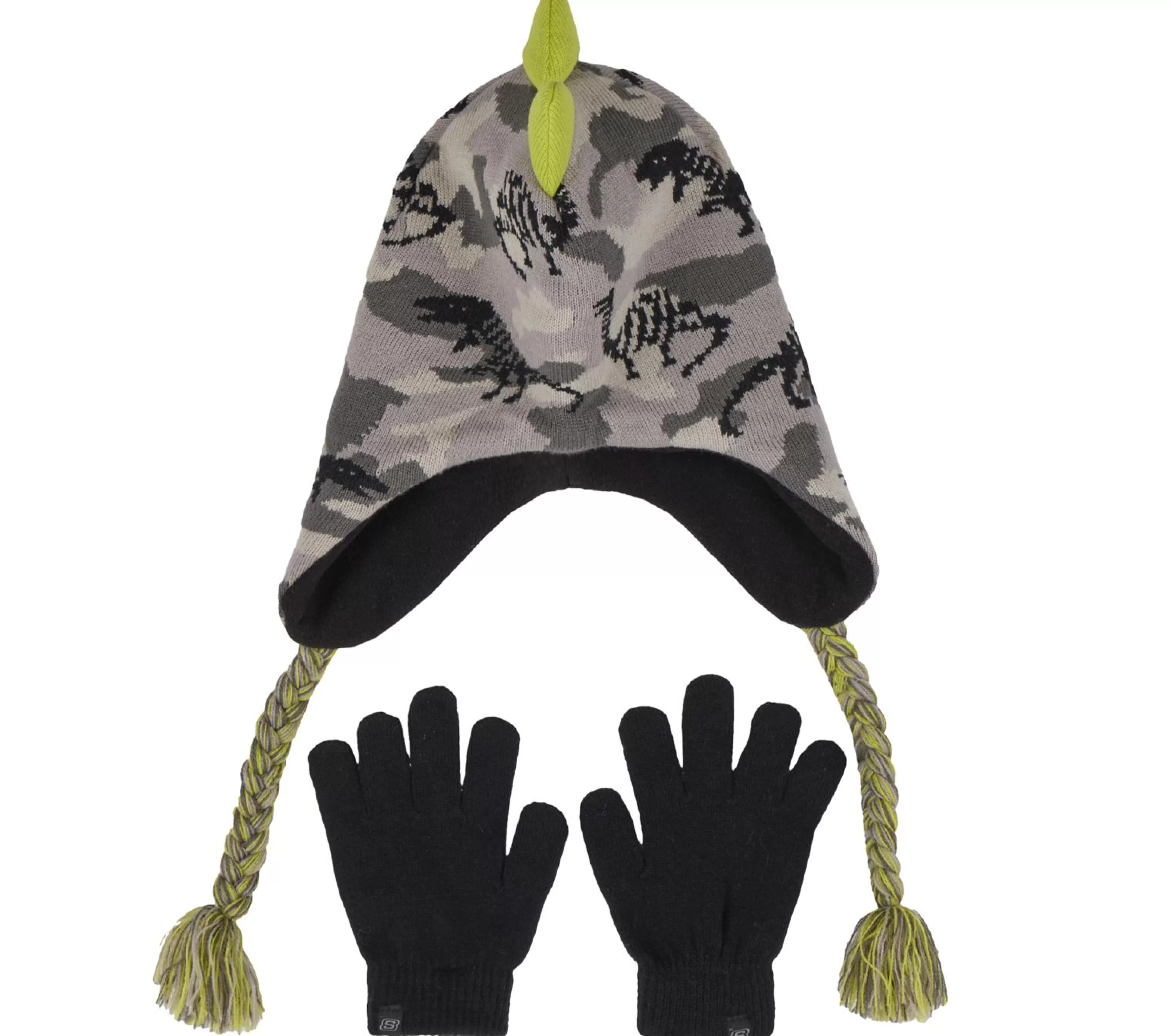 Dino Camo Jacquard Hat And Glove Set*SKECHERS Cheap