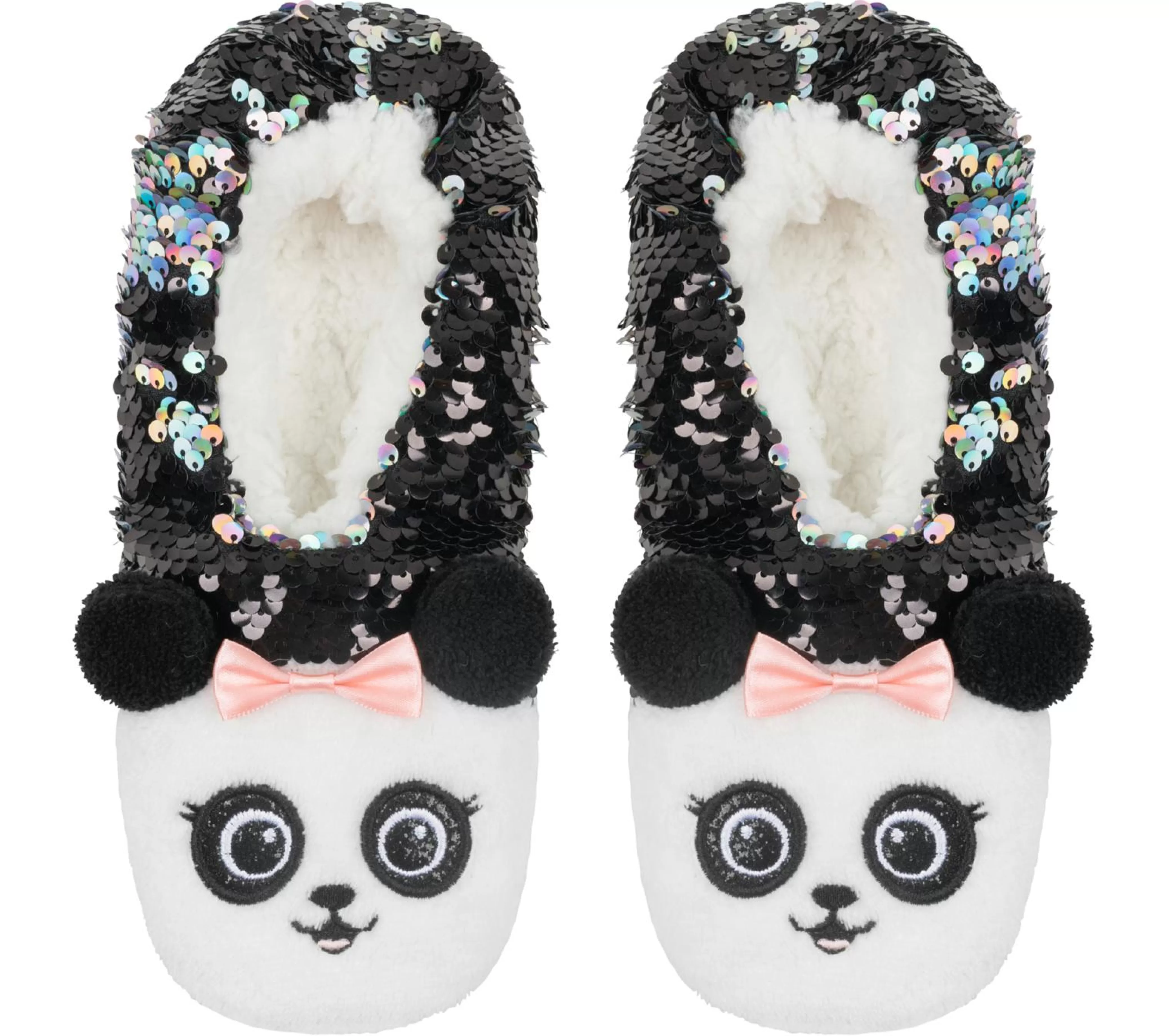 Flip Sequin Panda Slipper Socks - 1 Pack*SKECHERS Fashion