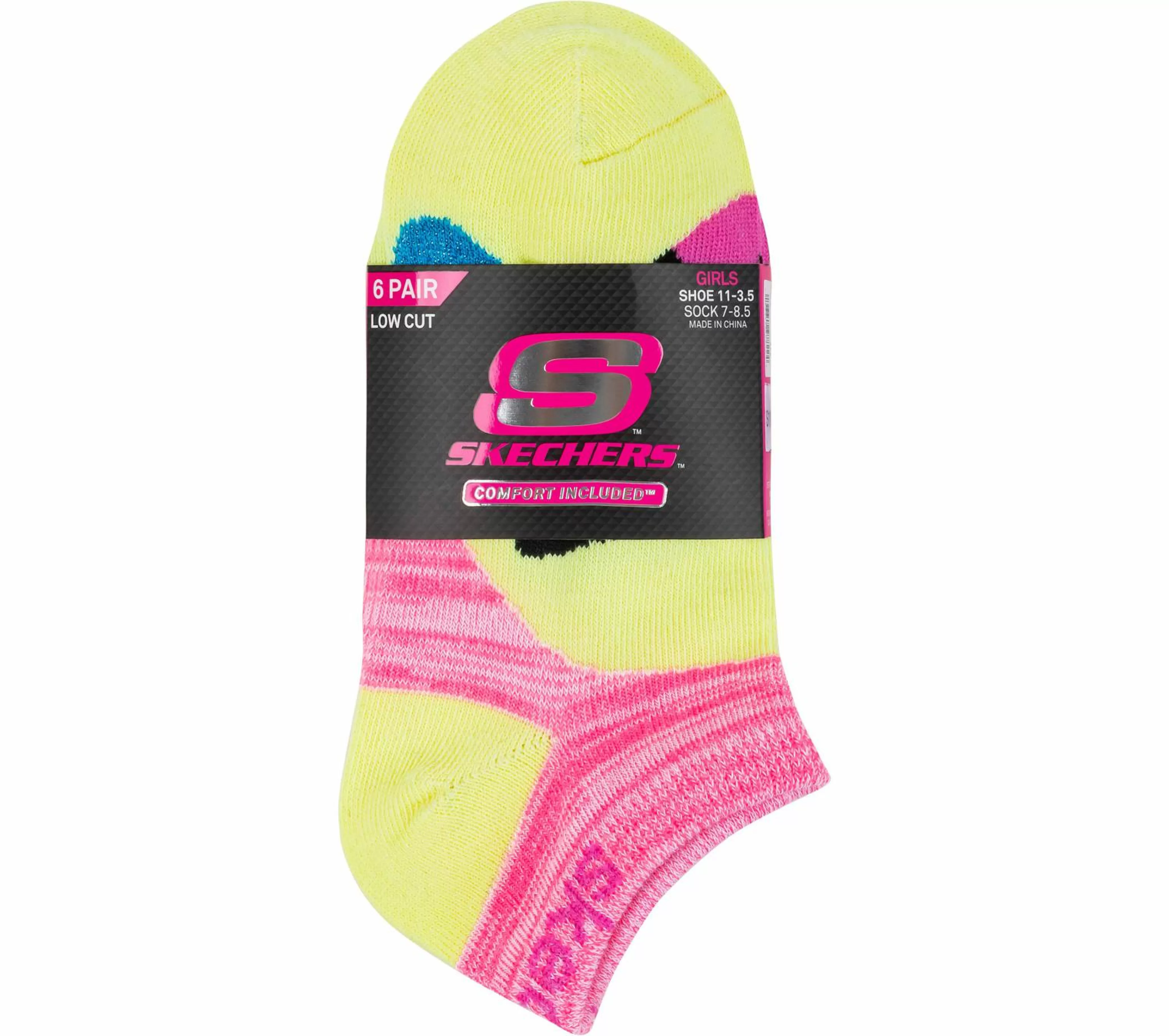 Lowcut Big Face Socks - 6 Pack*SKECHERS Sale