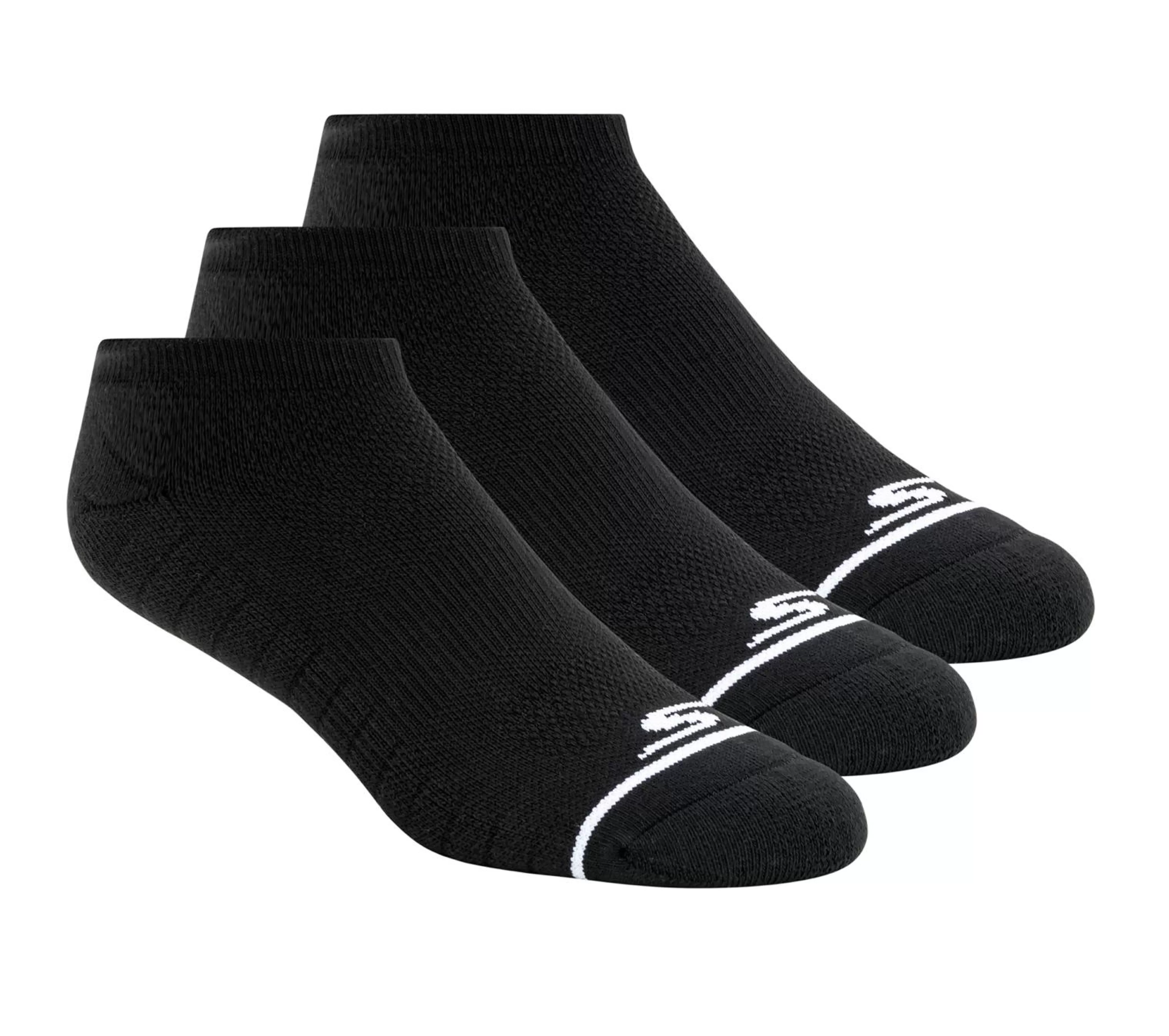 Mens No Show Premium Basic Socks - 3 Pack*SKECHERS Cheap