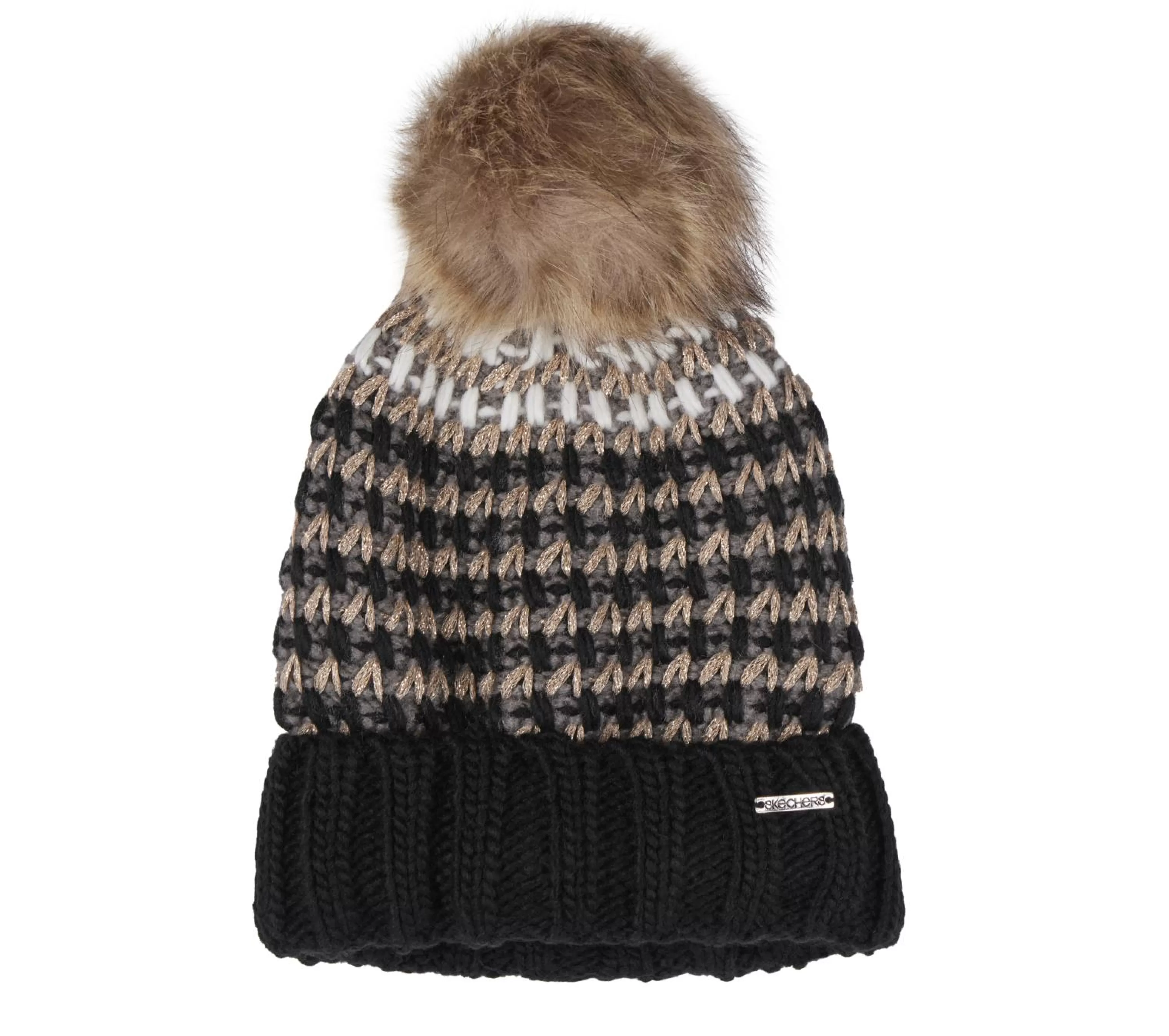 Metallic Yarn Beanie Hat*SKECHERS Outlet