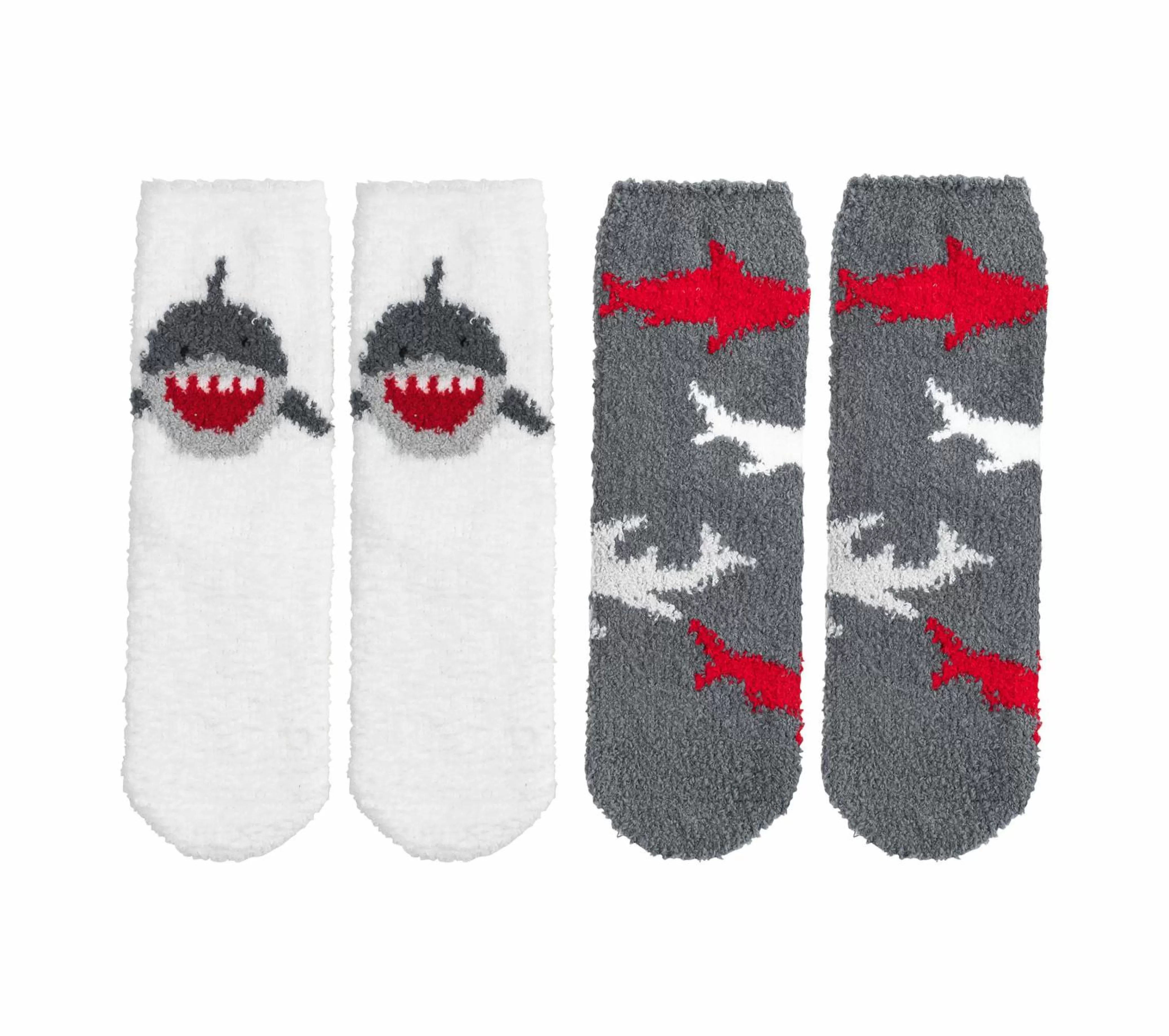 Shark Cozy Crew Socks - 2 Pack*SKECHERS Cheap