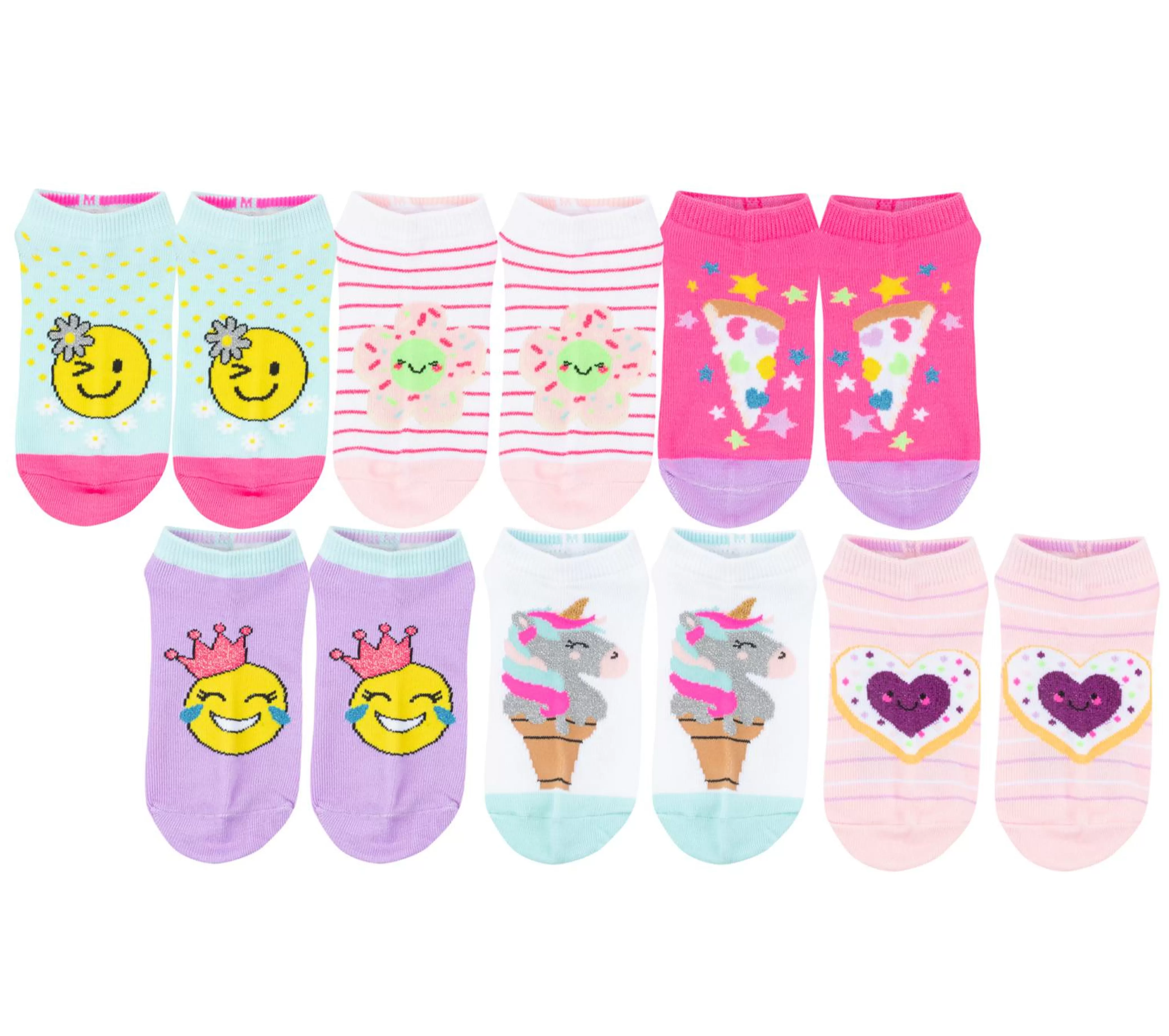 Smiley Floral Socks - 6 Pack*SKECHERS Fashion